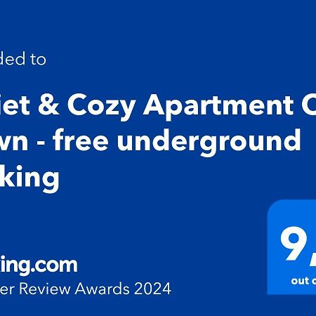 Quiet & Cozy Apartment Old Town - Free Underground Parking 科希策 外观 照片